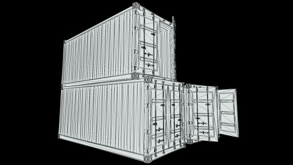 Enterable Shipping Container 03 - PBR