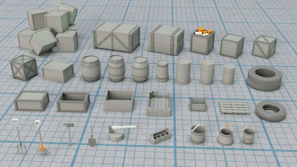 Environment Props - Collection 1 - 122 pieces