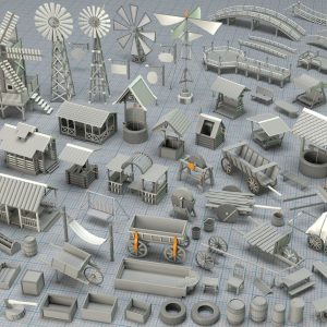 Environment Props - Collection 1 - 122 pieces