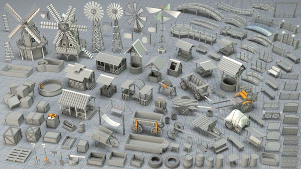 Environment Props - Collection 1 - 122 pieces