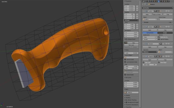 Ergonomic Knife Handle