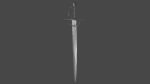 Excalibur sword with Flamberge handle