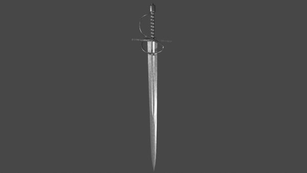 Excalibur sword with Flamberge handle