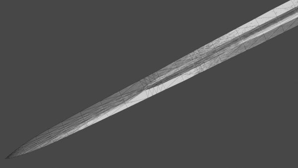 Excalibur sword with Flamberge handle