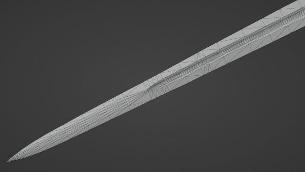 Excalibur sword with Flamberge handle