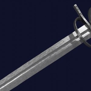 Excalibur sword with Flamberge handle
