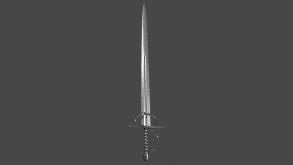 Excalibur sword with Flamberge handle