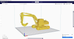 Excavator 3d printed