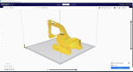 Excavator 3d printed