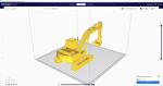 Excavator 3d printed