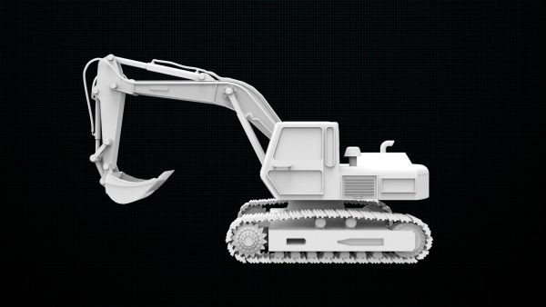Excavator 3d printed