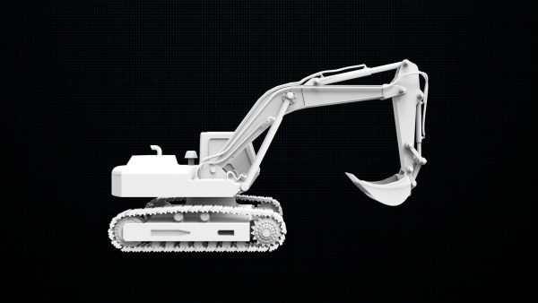 Excavator 3d printed