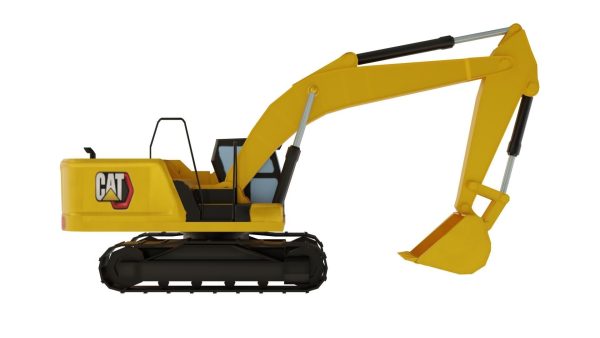 Excavator CAT 320 Lowpoly
