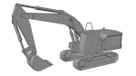 Excavator CAT 320 Lowpoly