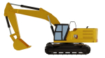 Excavator CAT 320 Lowpoly
