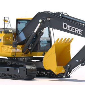 Excavator Deere 180G 3D model