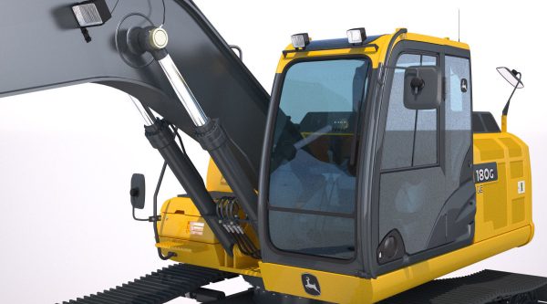 Excavator Deere 180G 3D model