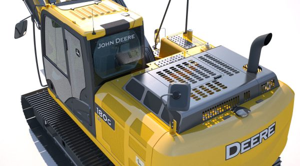 Excavator Deere 180G 3D model