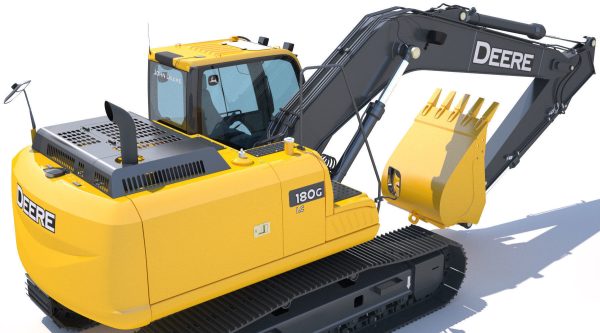 Excavator Deere 180G 3D model