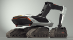 Excavator Futuristic Concept Old