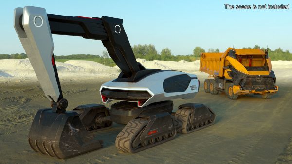 Excavator Futuristic Concept Old