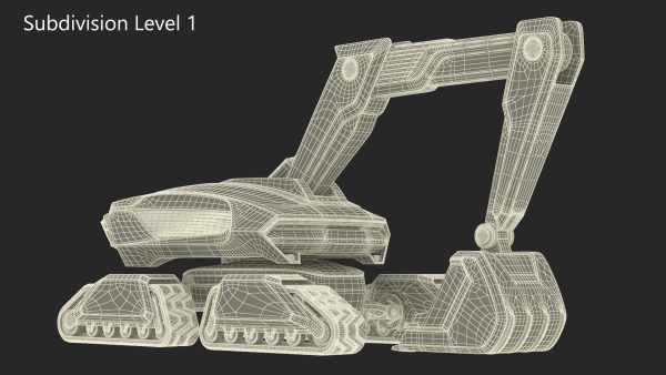 Excavator Futuristic Concept Old