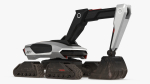Excavator Futuristic Concept Old