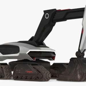 Excavator Futuristic Concept Old