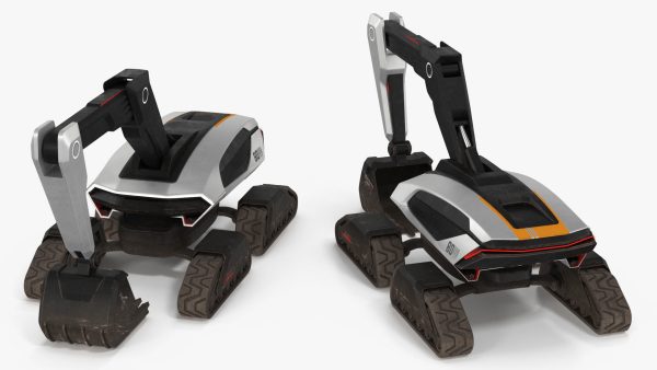 Excavator Futuristic Concept Old