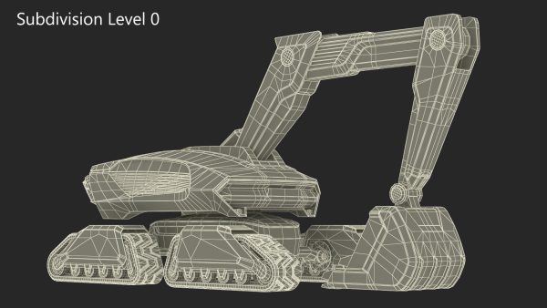 Excavator Futuristic Concept Old