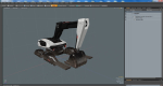 Excavator Futuristic Concept Old
