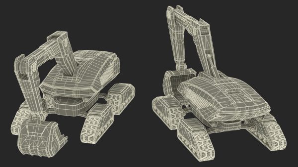 Excavator Futuristic Concept Old