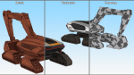 Excavator Futuristic Concept Old