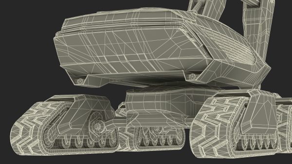 Excavator Futuristic Concept Old