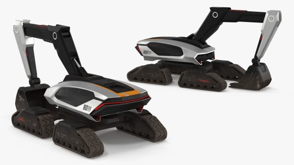 Excavator Futuristic Concept Old