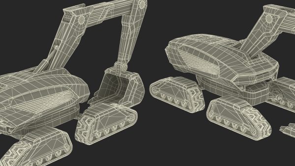 Excavator Futuristic Concept Old