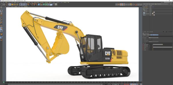 Excavator Medium Rigged