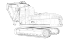 Excavator Medium Rigged