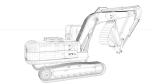 Excavator Medium Rigged