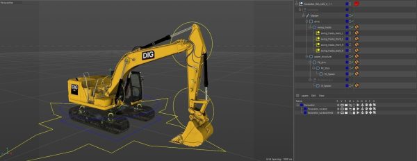 Excavator Rig