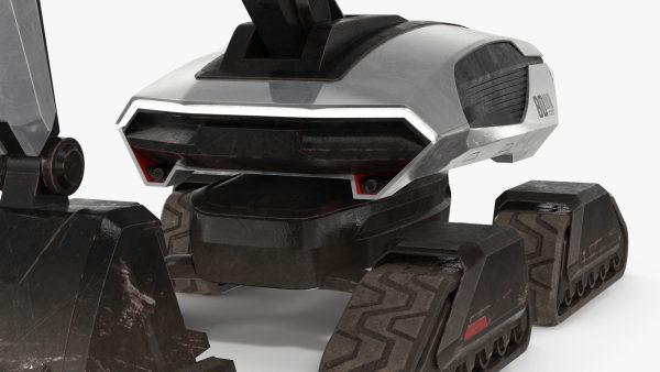 Excavator SciFi Concept Old Rigged
