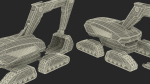 Excavator SciFi Concept Old Rigged