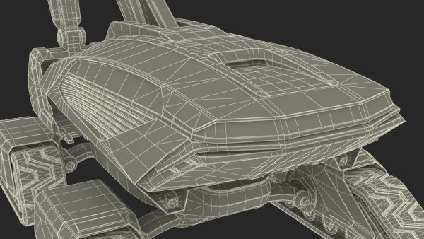 Excavator SciFi Concept Old Rigged
