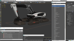 Excavator SciFi Concept Old Rigged