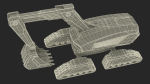 Excavator SciFi Concept Old Rigged