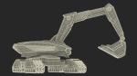 Excavator SciFi Concept Old Rigged