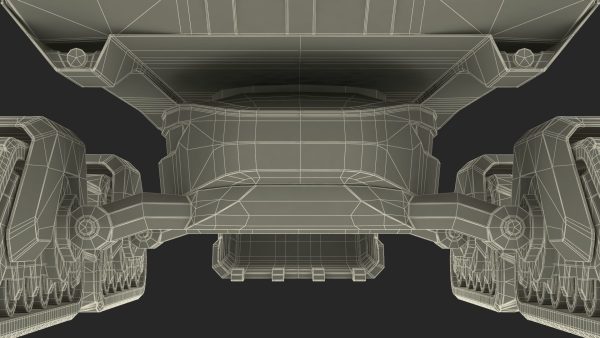Excavator SciFi Concept Old Rigged