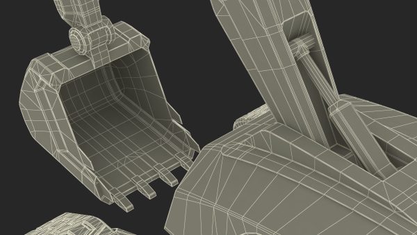 Excavator SciFi Concept Old Rigged