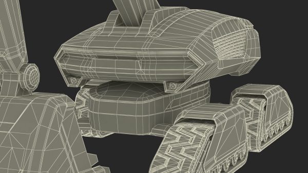 Excavator SciFi Concept Old Rigged