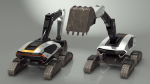 Excavator SciFi Concept Old Rigged